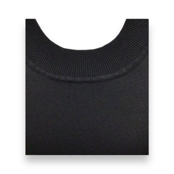 Grace Dane Lewis Women’s Long Sleeve Scoop Neck Knitted Top, Black, size L - Picture 2 of 6
